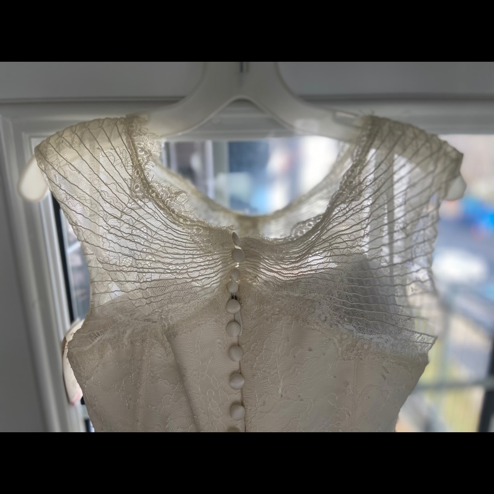 Zac Posen-Truly-Ivory Lace and Tulle Ballgown NWT - Picture 8 of 12